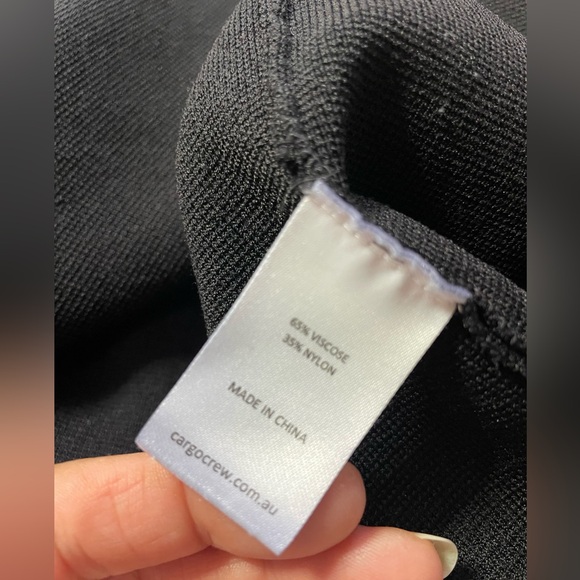 CARGO CREW Women's Open Cardigan Black Long Sleeves SIZE 6 - Picture 17 of 17